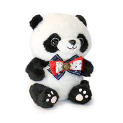 Image of 10-Inch Black & White SweaterTux Panda wih Bow Tie