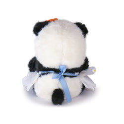 Image of 10-Inch Black & White Sunny Panda with Flowers