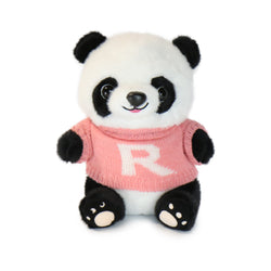 Image of 10-Inch Black & White Rumi Panda with Blue Sweater
