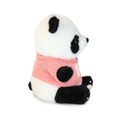 Image of 10-Inch Black & White Rumi Panda with Blue Sweater