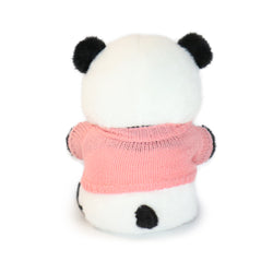 Image of 10-Inch Black & White Rumi Panda with Blue Sweater