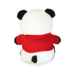 Image of 10-Inch Black & White Rumi Panda with Blue Sweater