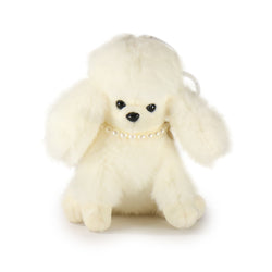 Image of 5-Inch Cream Color Chérie Poodle with Pearl Necklace