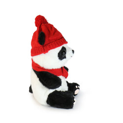 Image of 10-Inch Pambu Red Panda with Red Benie and Scarf